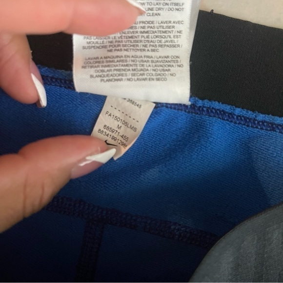 Nike Pro Blue Training Tights - Picture 5 of 6